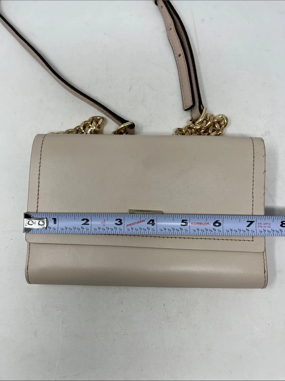 KATE SPADE NEW YORK BLUSH COLOR COW LEATHER WITH ROYAL BLUE INSIDE WALLET BAG
